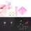2pcs Professional Nail Art Stencil Templates Metal Frame Mold for Quick Pattern Alignment 3