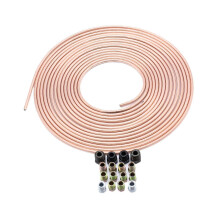 25 Feet 3/16" Steel Brake Tubing Flexible Professional Accessory Tubing Coil