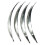 (53cmx6cm,Silver)4Pcs Generic Car Wheel Eyebrow Arch Trims Convenient Mudguards Flaring Edge Trims Black 1