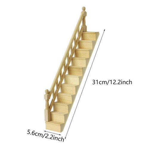 1:12 Scale Miniature Stairs Tiny Step Model for Photo Props Micro Landscape 1