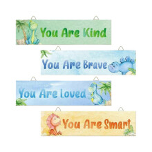 4x Inspirational Wall Decoration Signs Motivational Decors for Room Bedroom Decor