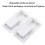 4 Pack Disposable Ear Piercing Gun Kit with 3mm Crystal Silver Studs for Easy Self Piercing 4