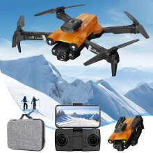 PAVEOS Mini Drone with 1080P HD Camera, WiFi FPV, Altitude Hold, Headless Mode, Foldable RC Quadcopter, Circle Fly - Orange