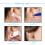 4 Pack Disposable Ear Piercing Gun Kit with 3mm Crystal Silver Studs for Easy Self Piercing 5