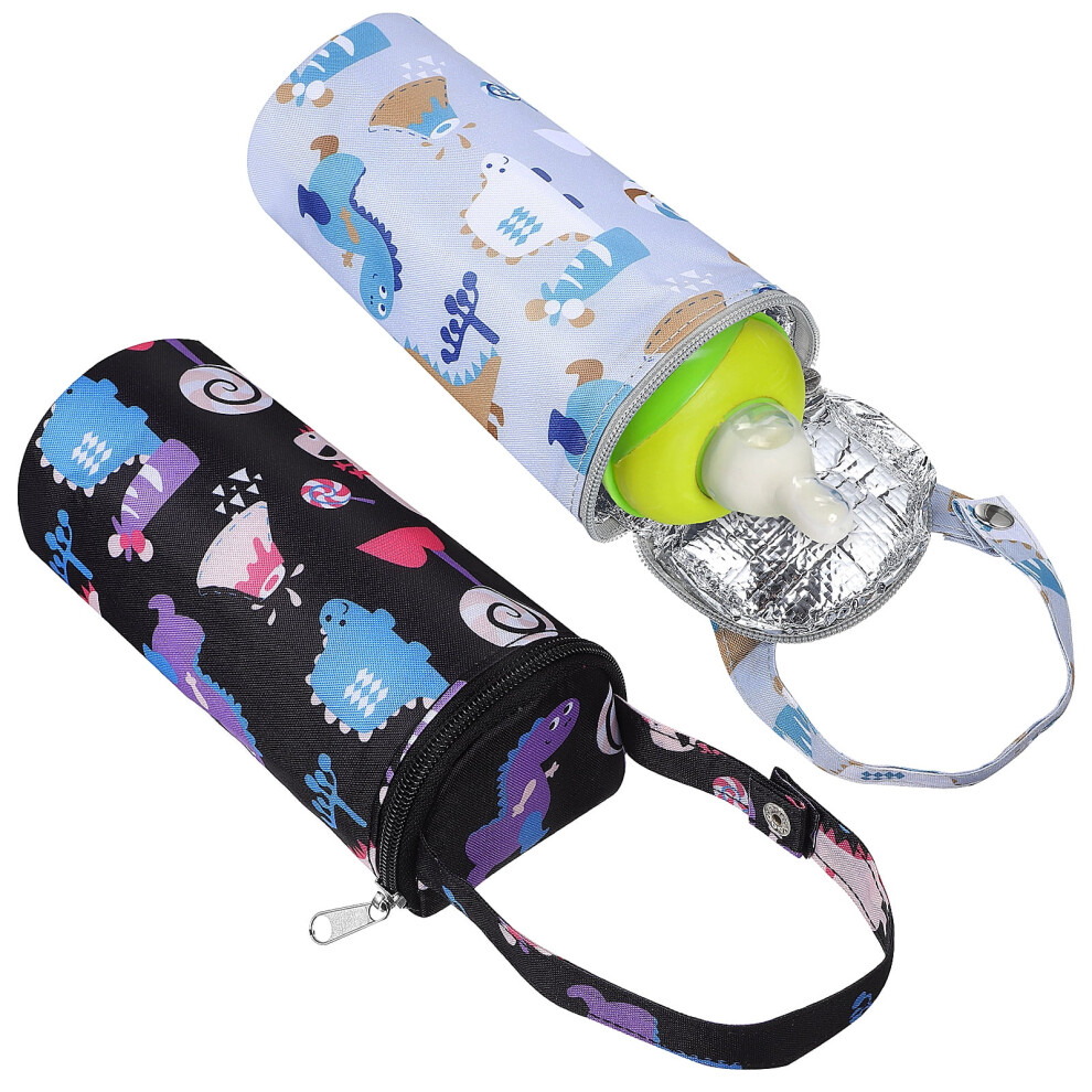 2 Pcs Bottle Thermal Bag Milk Pouch Nursing Travel for Cart Tote Bags Warmer Pouches