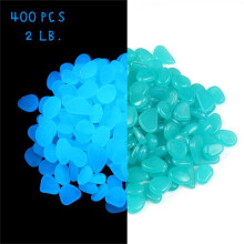 WinysinGlow In The Dark Stone Garden Fish Tank Artificial Stone Luminous Color Goose Soft Stone Glow In The Dark Stone