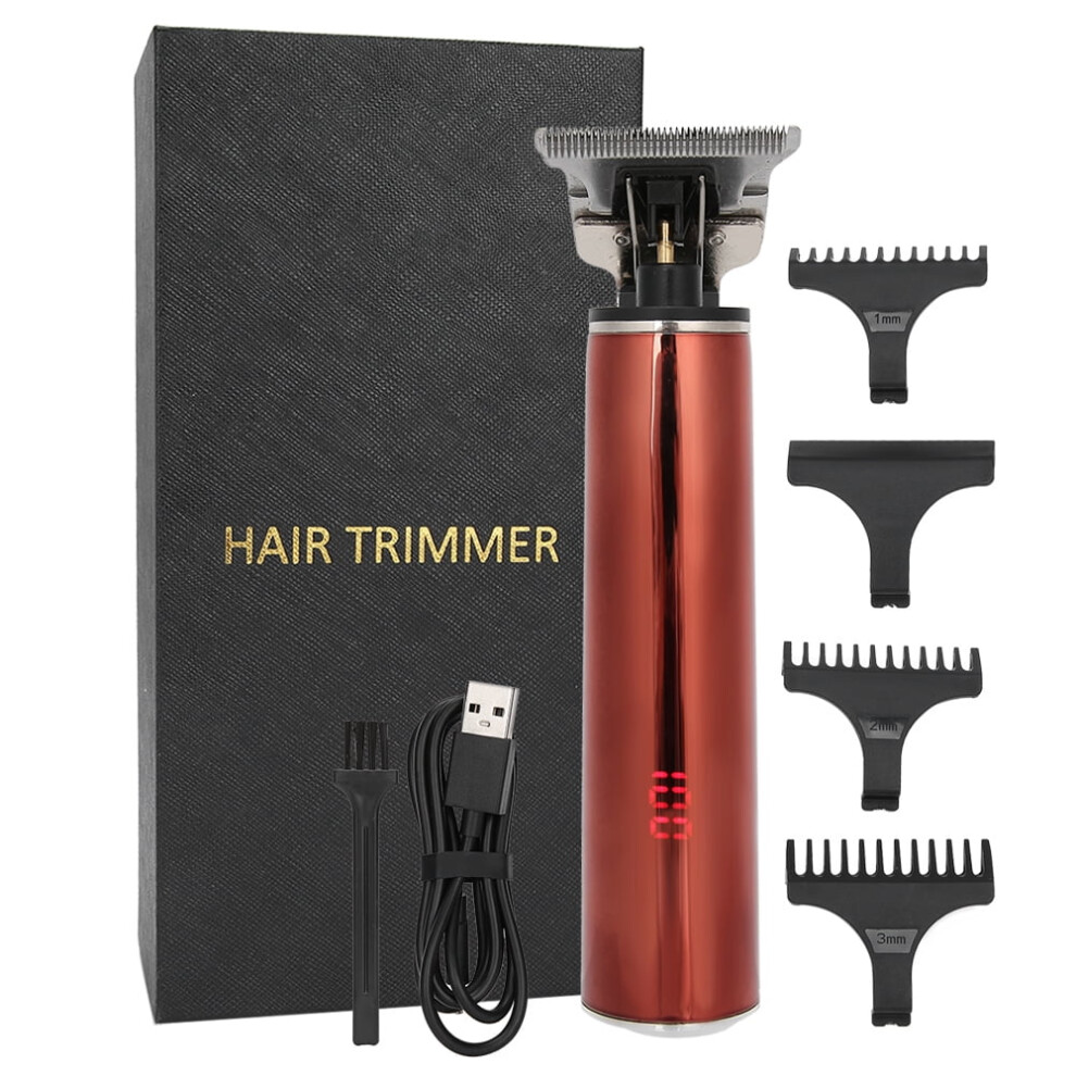 Red Cortapelos Elã©Ctricos Kits De Aseo Del Cabello Cortador De Cabello Para Hombres Para Peinar El Cabello Para Uso En Peluquerã­as(Red)