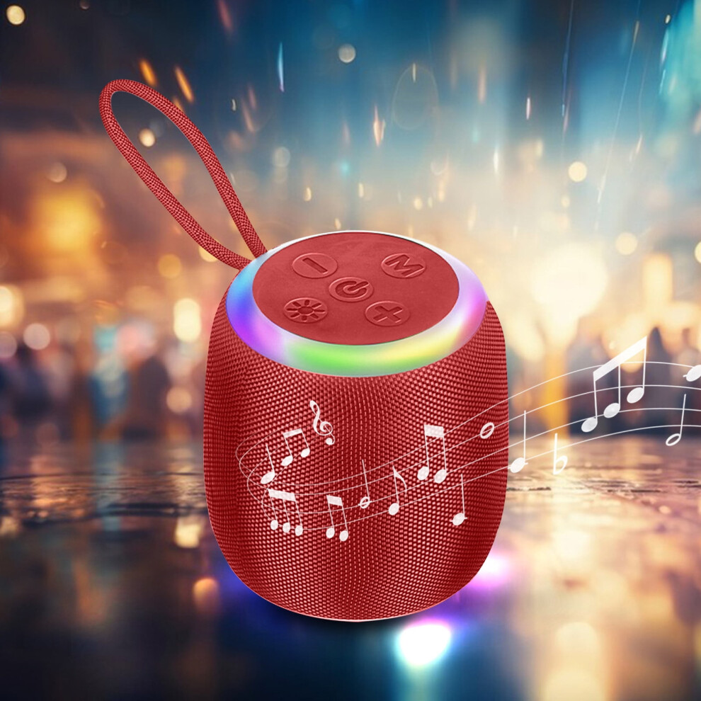 Txmfgh Colorful Bluetooth Speaker, Portable Pendant Outdoor Mountaineering Speaker With Luminous Effect, High-Power Long Standby Wireless Light 9482828892202