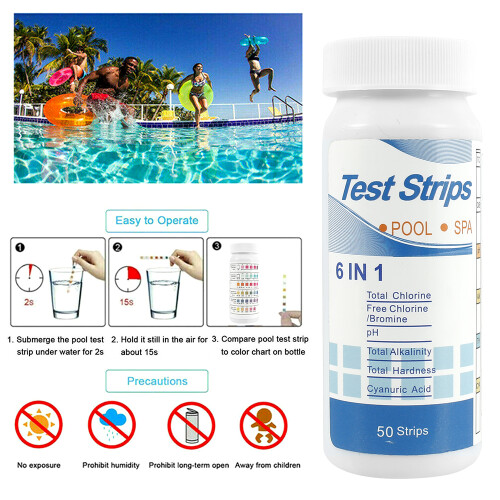 Willstar Alkalinity Pool Test Strips, 100 Strips 1