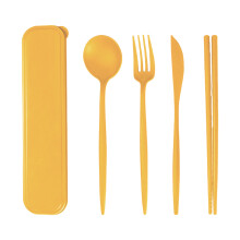 Camping Cutlery Kit With Case, High Quality Material Classic Design for Outdoor Enthusiasts and Students, Portable Utensils Set With Case Compact Stor