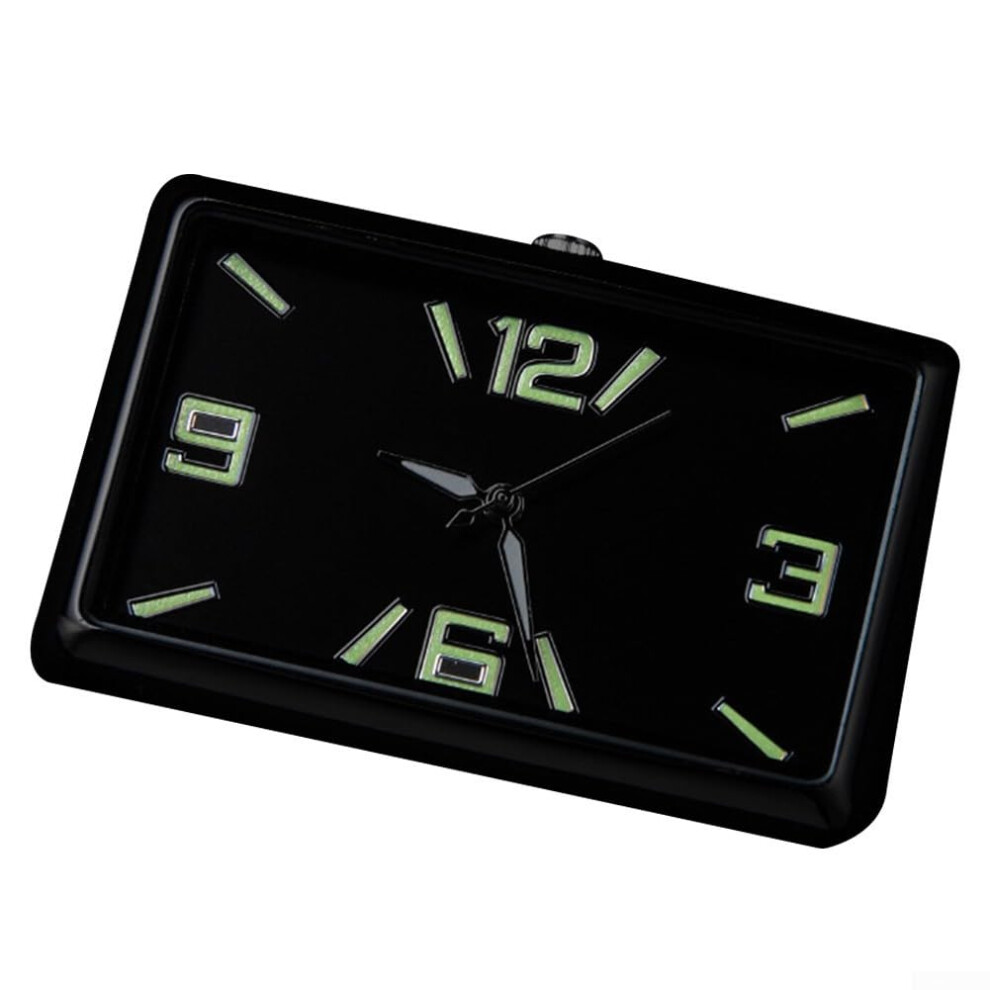 Car Dashboard Clock With Night Glow Luminous Hands, Shockproof Quartz, 1.7 Inch Compact Size Light 9164114830296