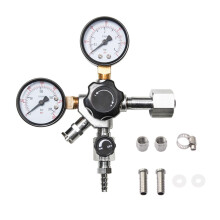 CO2 Beer Regulator Dual Gauge for Kegerator Stable Carbonation Control Homebrewing