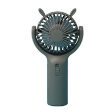 Yonrjhukm Mini Portable Fan Silent Powerful Handheld Fan Cute Design 3 Speed Small Desk Fan with Base Lightweight Makeup USB Rechargeable Fan