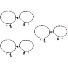 3 Paar Partnerarmbänder, Astronauten-Armbänder, passende Armbänder für Verliebte