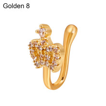 Welling Nose Cuffs Charming Trendy Non Piercing Easy to Wear Women Nose Rings Hoop for Party