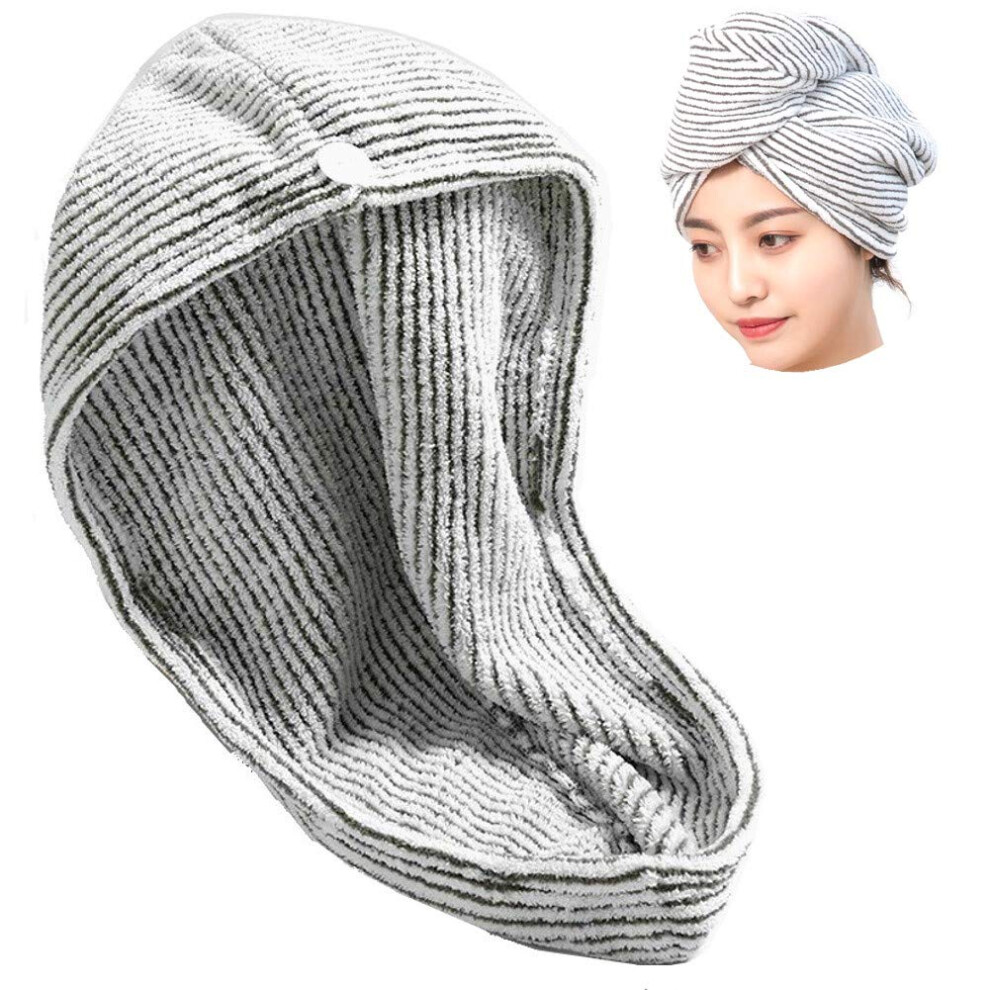 Coral Shower Cap For Long Hair With Terry Lining And Anti Frizz Hair Drying Towel For Women