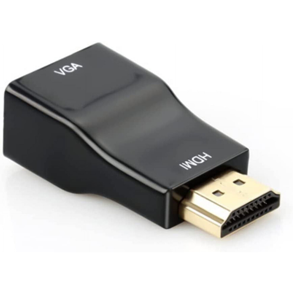 Hdmi To Vga Adapter Converter, 1080P Male To Female Cord For Computer, Desktop, Laptop, Pc, Monitor, Projector, Hdtv, 9773935444454