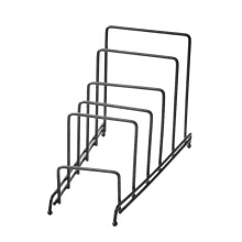 Abtropfgestell aus Eisen, Geschirrtrockner, Geschirrhalter, Organizer (Schwarz)