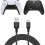 (2 Stück) PlayStation 4 / PS5 Ladekabel für Controller, 3 m / 3 Meter (3 Meter) 1