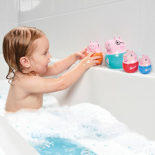 Παιχνίδια Μπάνιου Toomies Peppa Pig Sesting Family με την Peppa, τη Μαμά Γουρουνάκι, τον Μπαμπά 1