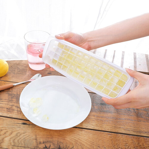2 Pcs Ice Making Machine for Home with Cover White 2
