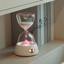 ZKCCNUK Trådløs Bluetooth Timeglaslampe, Flerfarvet Omgivende Lys med Hvid Støj, Lang Batterilevetid, Kompatibel med xxx