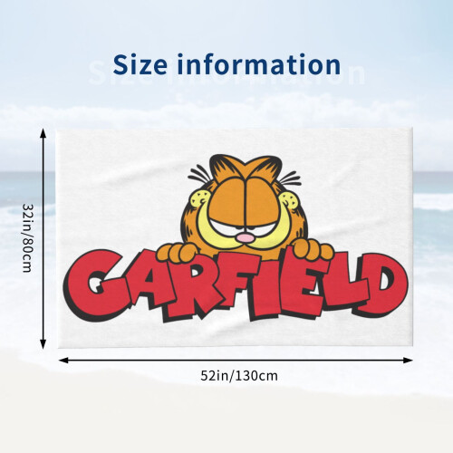 Πετσέτα μπάνιου Garfield Beach Towel Πολυλειτουργική Δημοφιλής Μεγάλο μέγεθος Αντι-άμμος 2