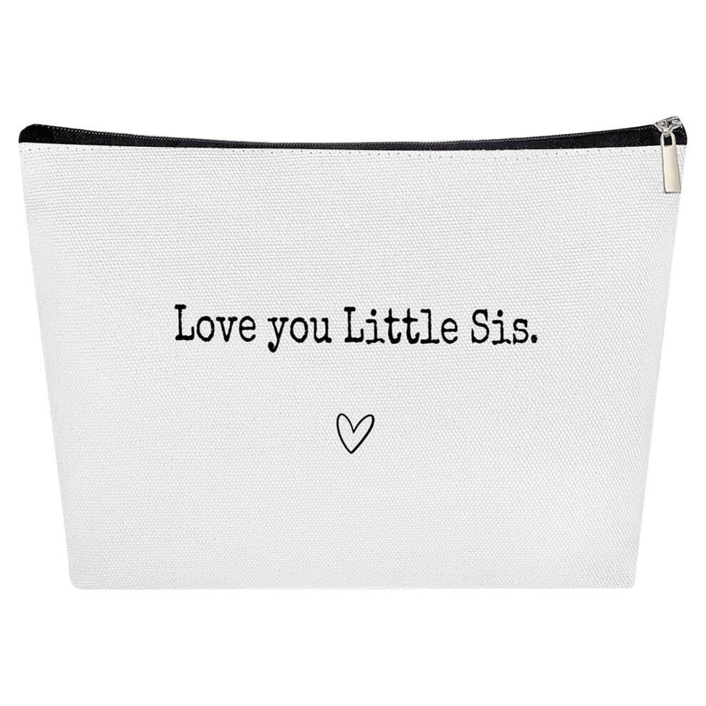 YiFudd Sister Ever Sister Gift Missing You Send Love Makeup Case Toiletry Bag Friend Makeup Bag For Friend Gifts
