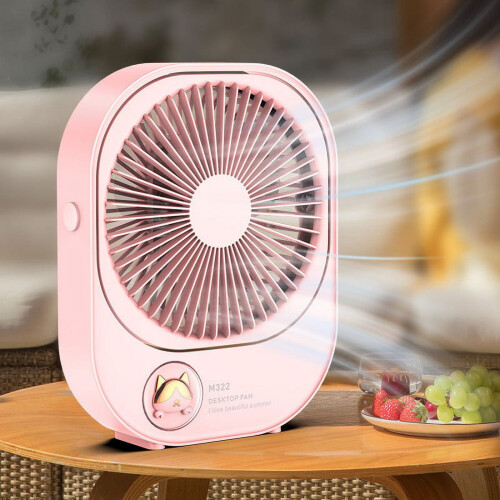 Mini ventilador de mesa portátil e silencioso Ozmmyan Creative Mini Fan de 6 polegadas com USB para quarto. Ofertas imperdíveis.