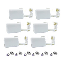 Ear Piercing Kit with Disposable Gun, Fast Stud Placement, Home Use, 6 Pcs Purplish Diamond