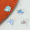 4Pièces Broches Animaux Créatives En Zinc Coloré 5