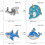 4Pièces Broches Animaux Créatives En Zinc Coloré 2