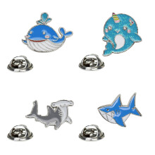 4Pièces Broches Animaux Créatives En Zinc Coloré