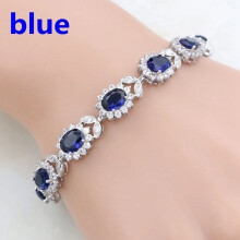 Exquisita pulsera de circonita con cristal en forma de pelota de tenis brillante para mujer, joyería de moda para fiestas nocturnas, regalo para