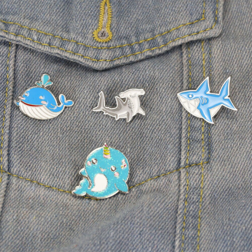 4Pièces Broches Animaux Créatives En Zinc Coloré 2