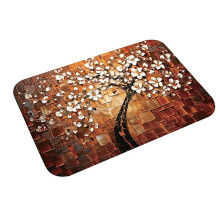 Waterabsorberende antislip vloermat 60x40cm, rechthoekige antislip deurmat voor slaapkamer, keuken, hal – 1x deurmat