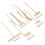 4 Pieces Micro Landscape Rake Small For Gardening Decorative Rakes 9