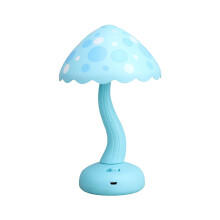 Mini uppladdningsbar LED-bordslampa och luftfuktare, söt nattlampa för sovrum, studenthem, skrivbordsdekoration - present till liten