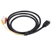 Cable de audio y video, cable de conexión, adaptador portátil de alta definición, puente de conexión