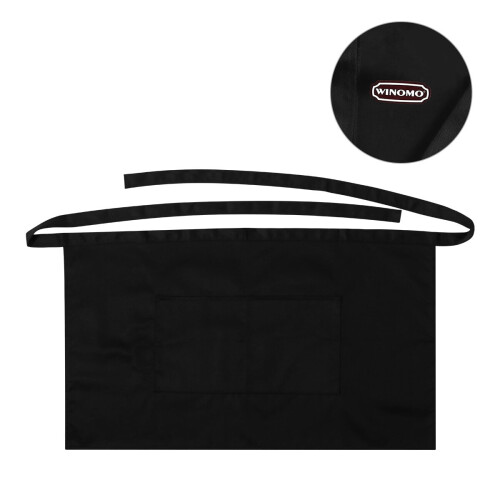 Grembiule nero unisex corto, universale per uomo e donna 1