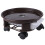 2Pcs Thickened Brown Plastic Flowerpot Stand Movable Plant Pot Support 9