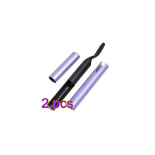 2Pcs Portable Electric Eyelash Heated Curler Purple Lightweight Design