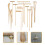 4 Pieces Micro Landscape Rake Small For Gardening Decorative Rakes 10