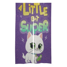 SuperKitties Türvorhang, 86 x 145 cm, Verdunkelungsvorhang, Wandteppich, Sichtschutzvorhang für Schlafzimmer und Küche, 2-teilig