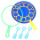 6pcs Bubbles Blowing Rings Multi-Shape Bubble Wand Bubble Making Toy 1