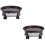 2Pcs Thickened Brown Plastic Flowerpot Stand Movable Plant Pot Support 6