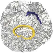 2 Pack Deep Conditioning Foil Cap Tin Caps Processing Hair Color
