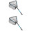 2pcs Fishnet Net Bag Child Aluminum Alloy Fold Bait 7
