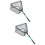 2pcs Fishnet Net Bag Child Aluminum Alloy Fold Bait 9