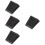 4pcs Ramp Pad Tire Rubber Black 9